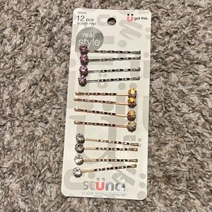 FREE in bundle crystal rhine stone Bobby pins hair accessories
